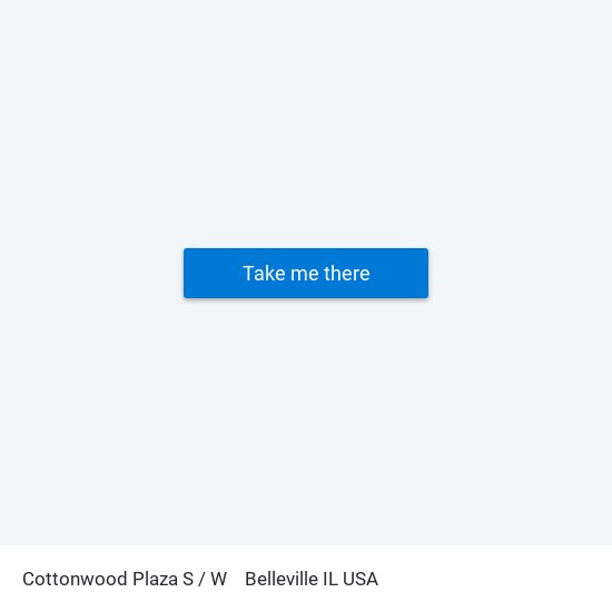 Cottonwood Plaza S / W to Belleville IL USA map