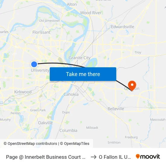 Page @ Innerbelt Business Court Wb to O Fallon IL USA map
