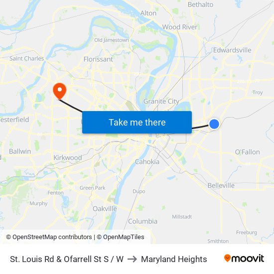 St. Louis Rd & Ofarrell St S / W to Maryland Heights map