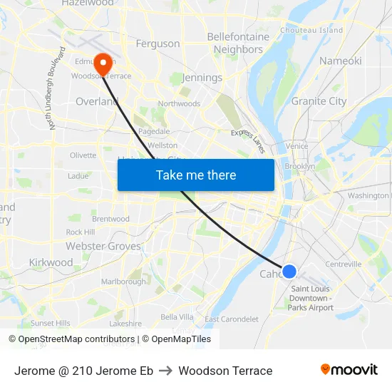 Jerome @ 210 Jerome Eb to Woodson Terrace map