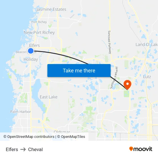 Elfers to Cheval map