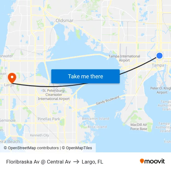 Floribraska Av @ Central Av to Largo, FL map
