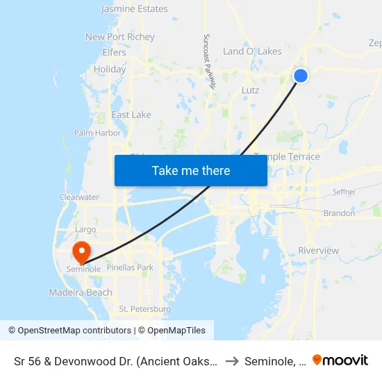 Sr 56 & Devonwood Dr. (Ancient Oaks Blvd to Seminole, FL map