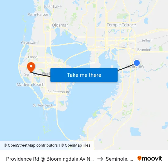 Providence Rd @ Bloomingdale Av N/S to Seminole, FL map