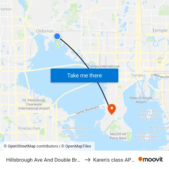Hillsbrough Ave And Double Branch Rd to Karen's class AP HUG map