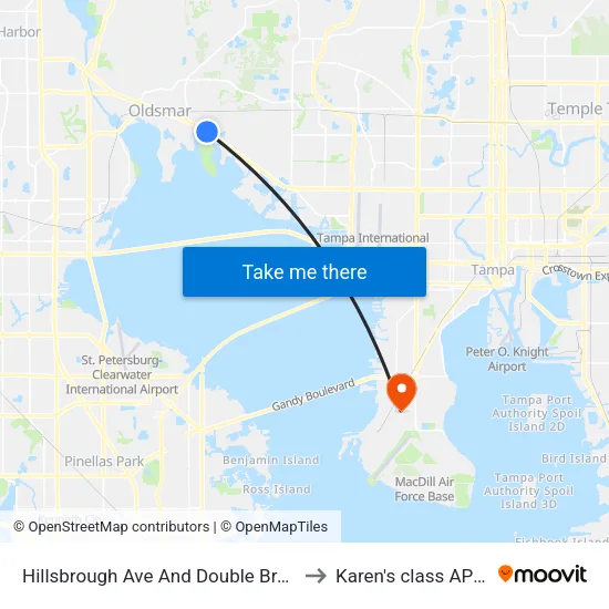 Hillsbrough Ave And Double Branch Rd to Karen's class AP HUG map