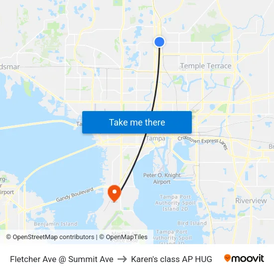 Fletcher Ave @ Summit Ave to Karen's class AP HUG map