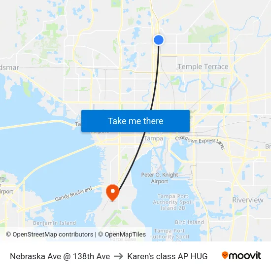 Nebraska Ave @ 138th Ave to Karen's class AP HUG map