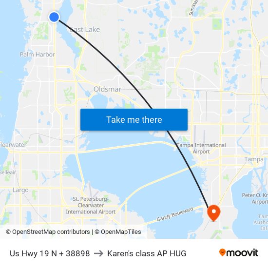 Us Hwy 19 N + 38898 to Karen's class AP HUG map