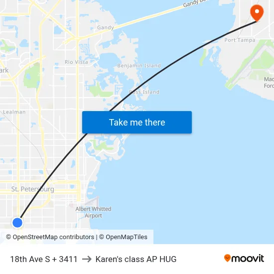 18th Ave S + 3411 to Karen's class AP HUG map