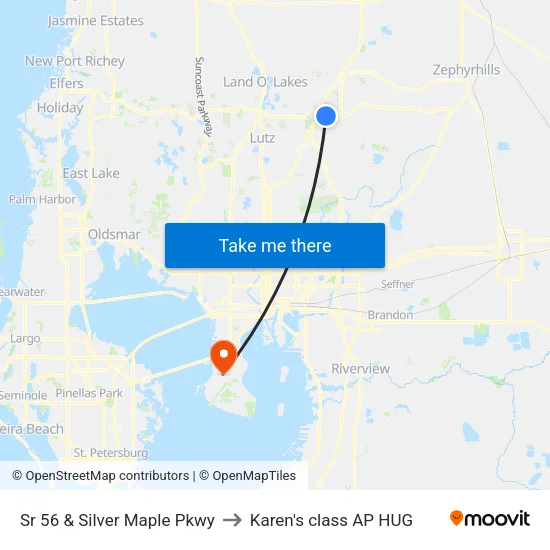 Sr 56 & Silver Maple Pkwy to Karen's class AP HUG map