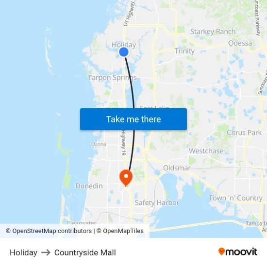 Holiday to Countryside Mall map