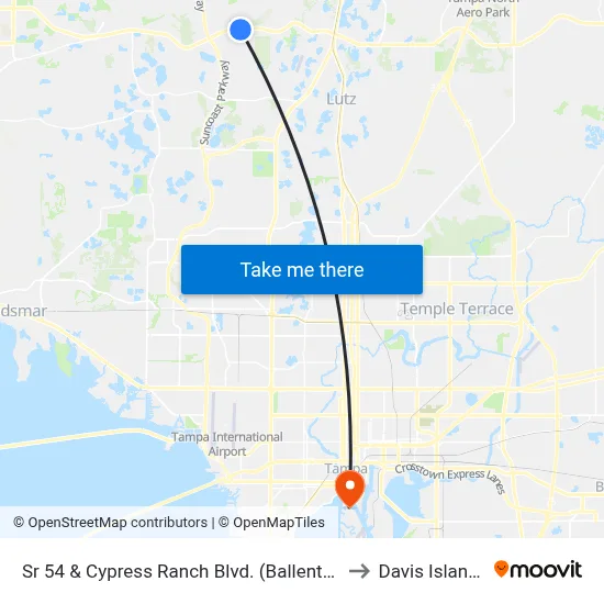 Sr 54 & Cypress Ranch Blvd. (Ballentree to Davis Islands map