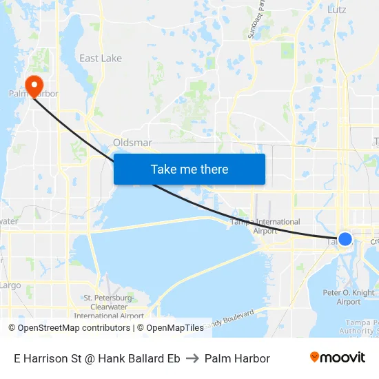 E Harrison St @ Hank Ballard Eb to Palm Harbor map