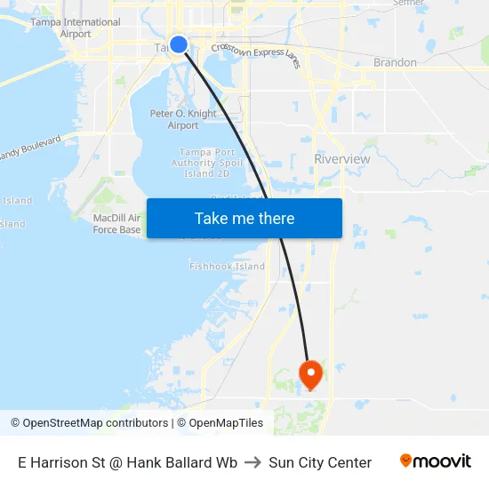 E Harrison St @ Hank Ballard Wb to Sun City Center map