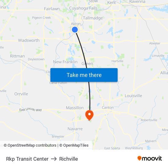 Rkp Transit Center to Richville map