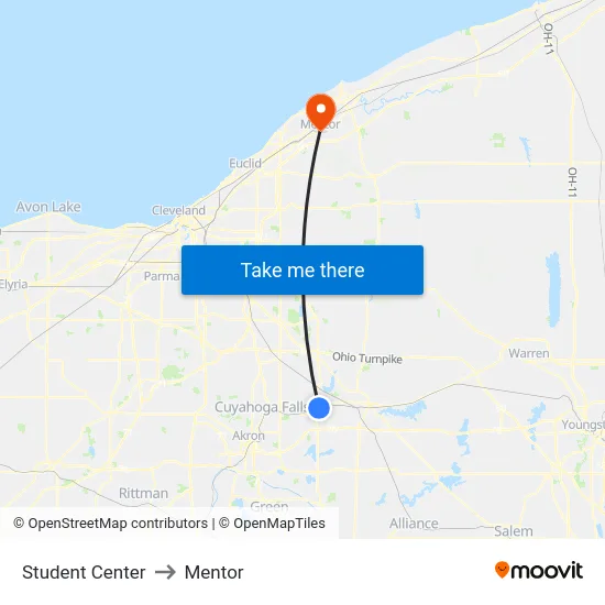 Student Center to Mentor map