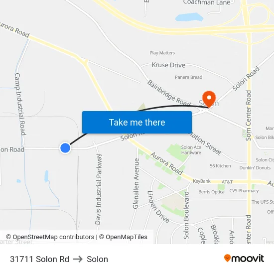31711 Solon Rd to Solon map