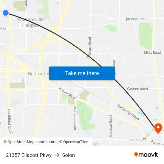 21357 Ellacott Pkwy to Solon map