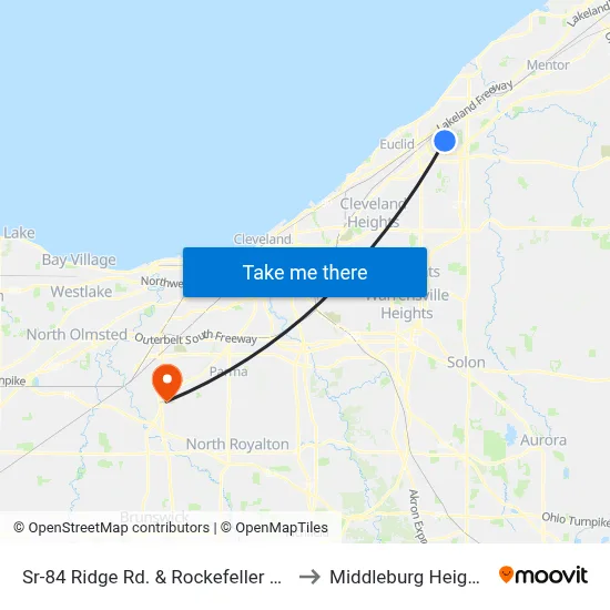Sr-84 Ridge Rd. & Rockefeller Rd. to Middleburg Heights map