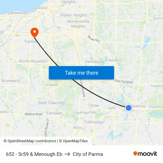 652 - Sr59 & Menough Eb to City of Parma map