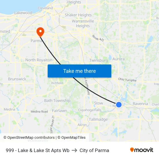 999 - Lake & Lake St Apts Wb to City of Parma map