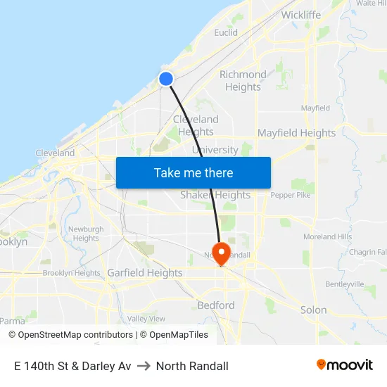 E 140th St & Darley Av to North Randall map