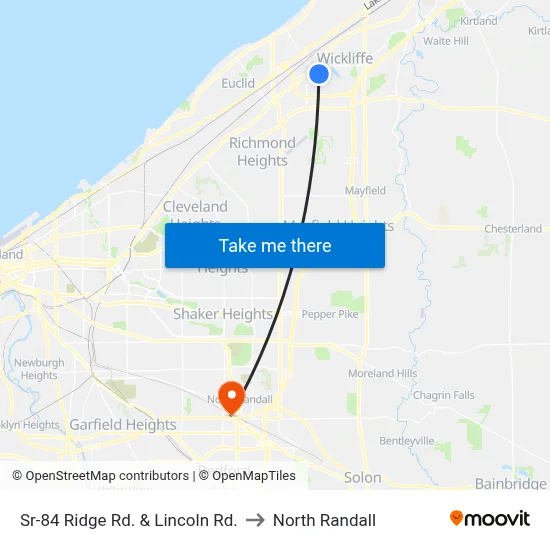 Sr-84 Ridge Rd. & Lincoln Rd. to North Randall map