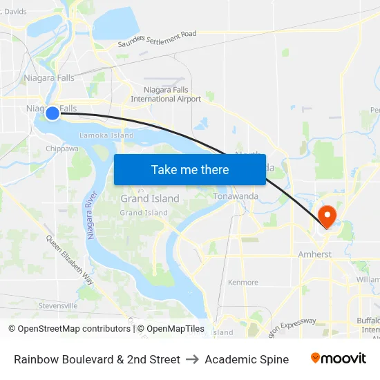 Rainbow Boulevard & 2nd Street to Academic Spine map
