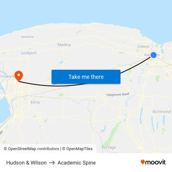 Hudson & Wilson to Academic Spine map