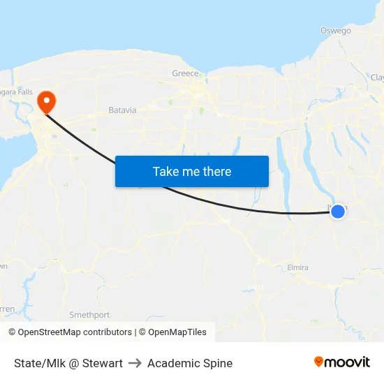 State/Mlk @ Stewart to Academic Spine map
