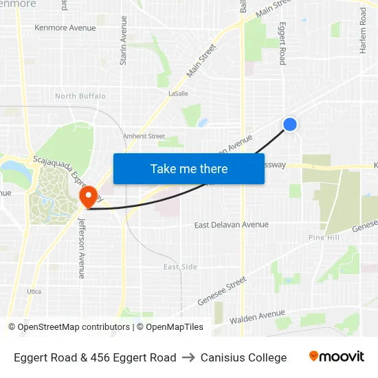 Eggert Road & 456 Eggert Road to Canisius College map