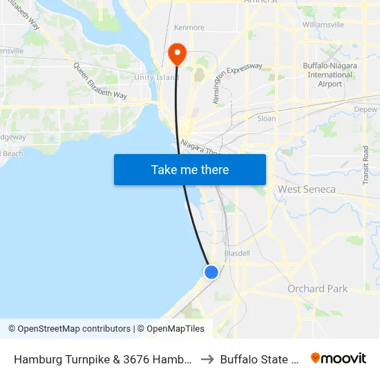 Hamburg Turnpike & 3676 Hamburg Turnpike to Buffalo State College map