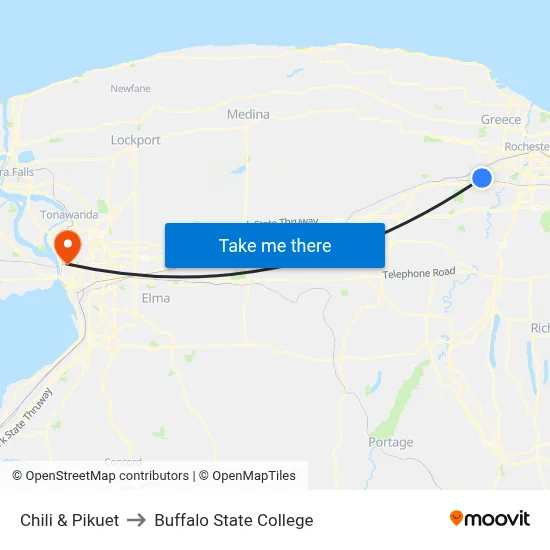 Chili & Pikuet to Buffalo State College map