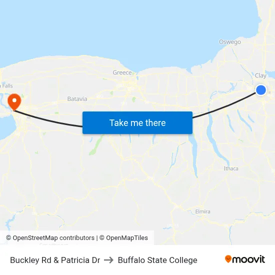 Buckley Rd & Patricia Dr to Buffalo State College map