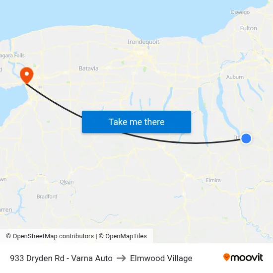 933 Dryden Rd - Varna Auto to Elmwood Village map