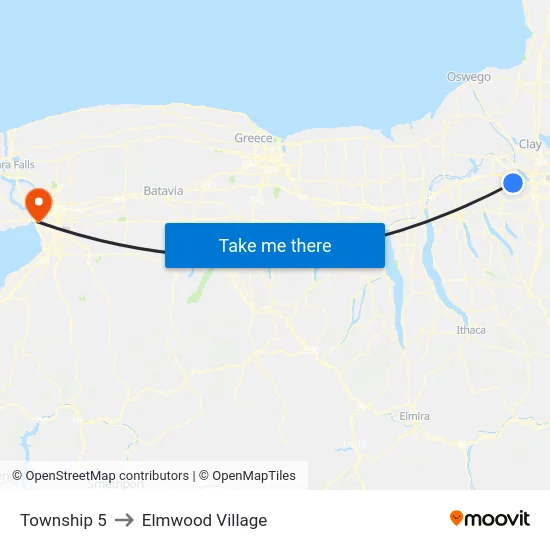 Township 5 to Elmwood Village map