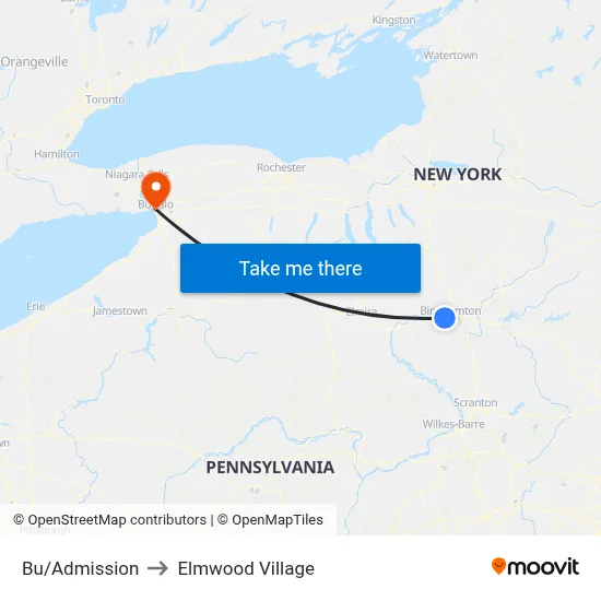 Bu/Admission to Elmwood Village map