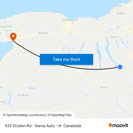 933 Dryden Rd - Varna Auto to Canalside map