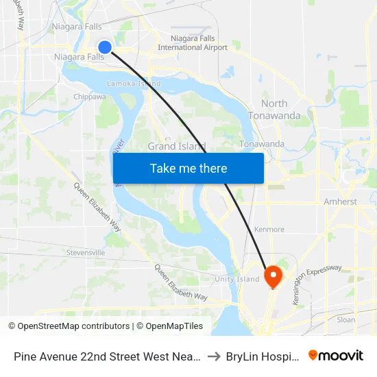 Pine Avenue 22nd Street West Nearsi to BryLin Hospital map