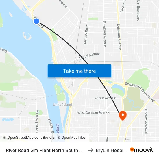 River Road Gm Plant North South Opp to BryLin Hospital map