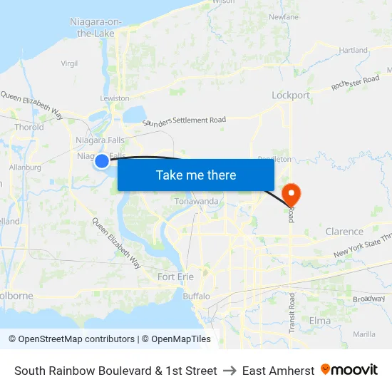 South Rainbow Boulevard & 1st Street to East Amherst map