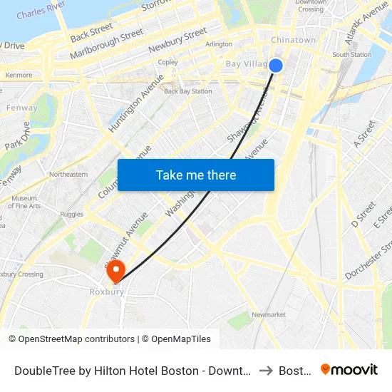 DoubleTree by Hilton Hotel Boston - Downtown to Boston map
