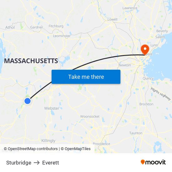 Sturbridge to Everett map