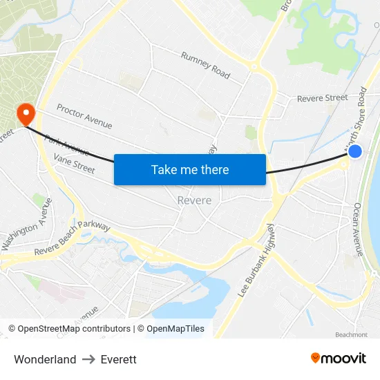 Wonderland to Everett map