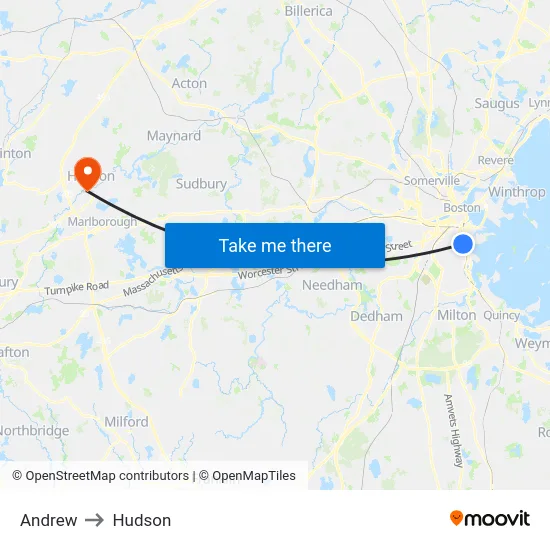 Andrew to Hudson map