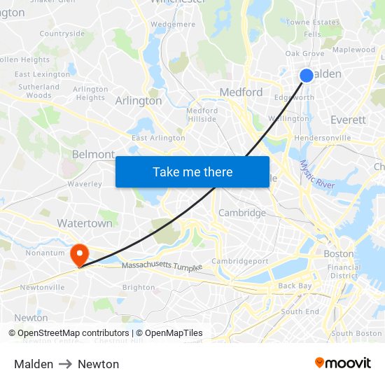Malden to Newton map