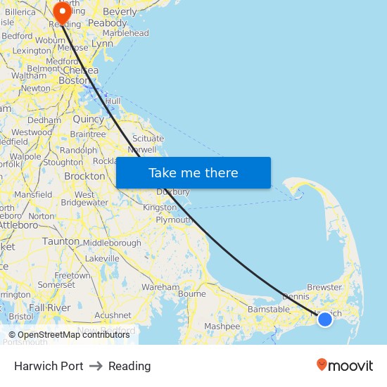 Harwich Port to Reading map