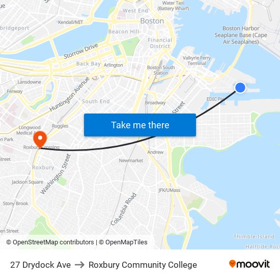 27 Drydock Ave to Roxbury Community College map