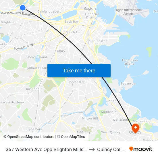 367 Western Ave Opp Brighton Mills Mall to Quincy College map